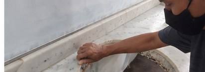 Detailing pada Edges & Sink Opening